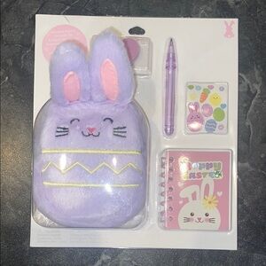 Claire’s Bunny 🐰 Backpack Keyring Stationary Set